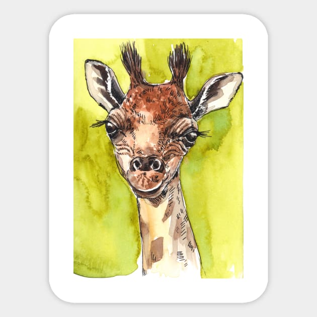 Giraffe Sticker by katerinamk